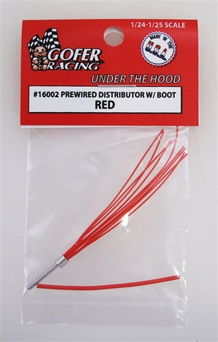 Gofer Racing 16002 Prewired Distributor With Boot Red 1/24 NIB