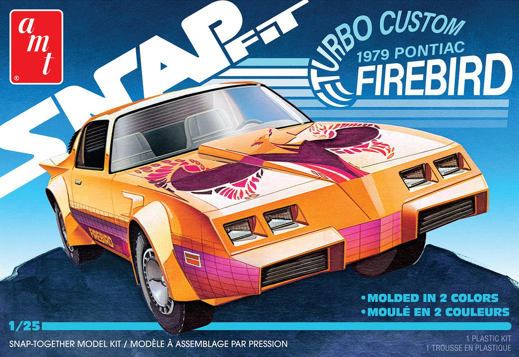 AMT 1979 Pontiac Firebird "Turbo Custom" 1:25 Snap Plastic Model Kit