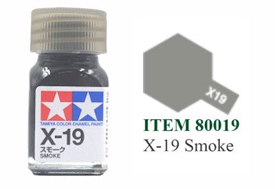 Tamiya Enamel EX-19 Smoke Mini Bottle 10mL (1/3oz)