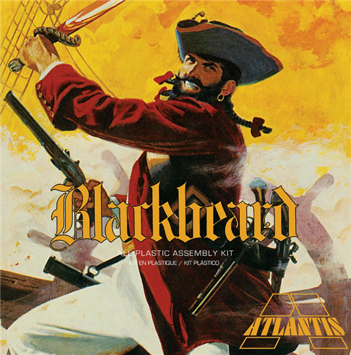 Atlantis A3002 Blackbeard the Bloodthirsty Pirate 1/10 Plastic Model Kit
