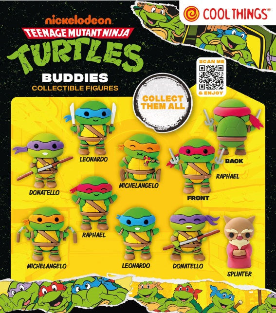 Teenage Mutant Ninja Turtles  Buddies Collectible Figures Mystery Capsule
