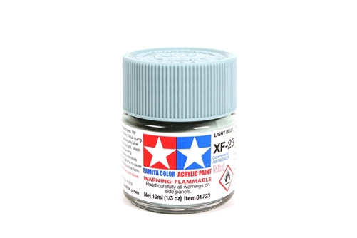 Tamiya Acrylic XF-23 Flat Light Blue Mini Bottle 10ml (1/3oz)