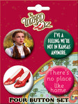 Wizard Of Oz 4Pk Button