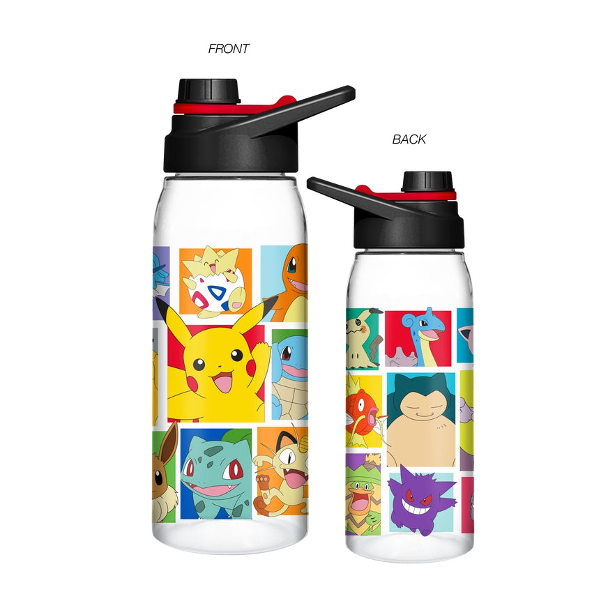 Pokemon Grid 28oz Water Bottle with Screw Lid