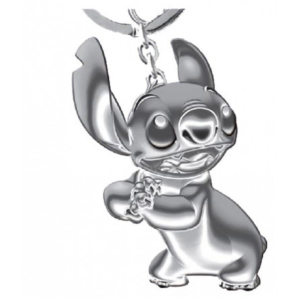 Stitch Pewter Keychain