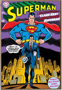 Superman & Clark Kent Wooden Wall Art