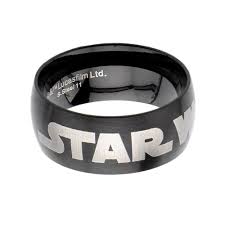 Star Wars Logo Stainless Steel Ring (Size 9)