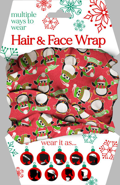 Penguin Hair & Face Wrap