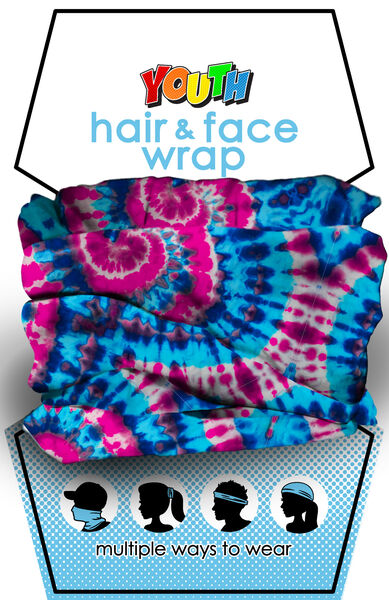 Tie Dye Youth Hair & Face Wrap