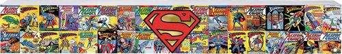 Superman Comics Long Wood Sign