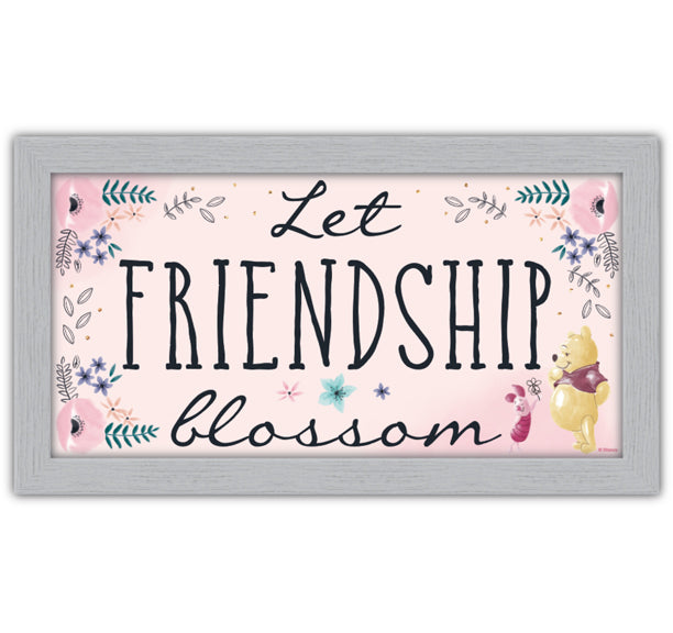 Winnie the Pooh - Let Friendship Blossom 10x18 Wall Art