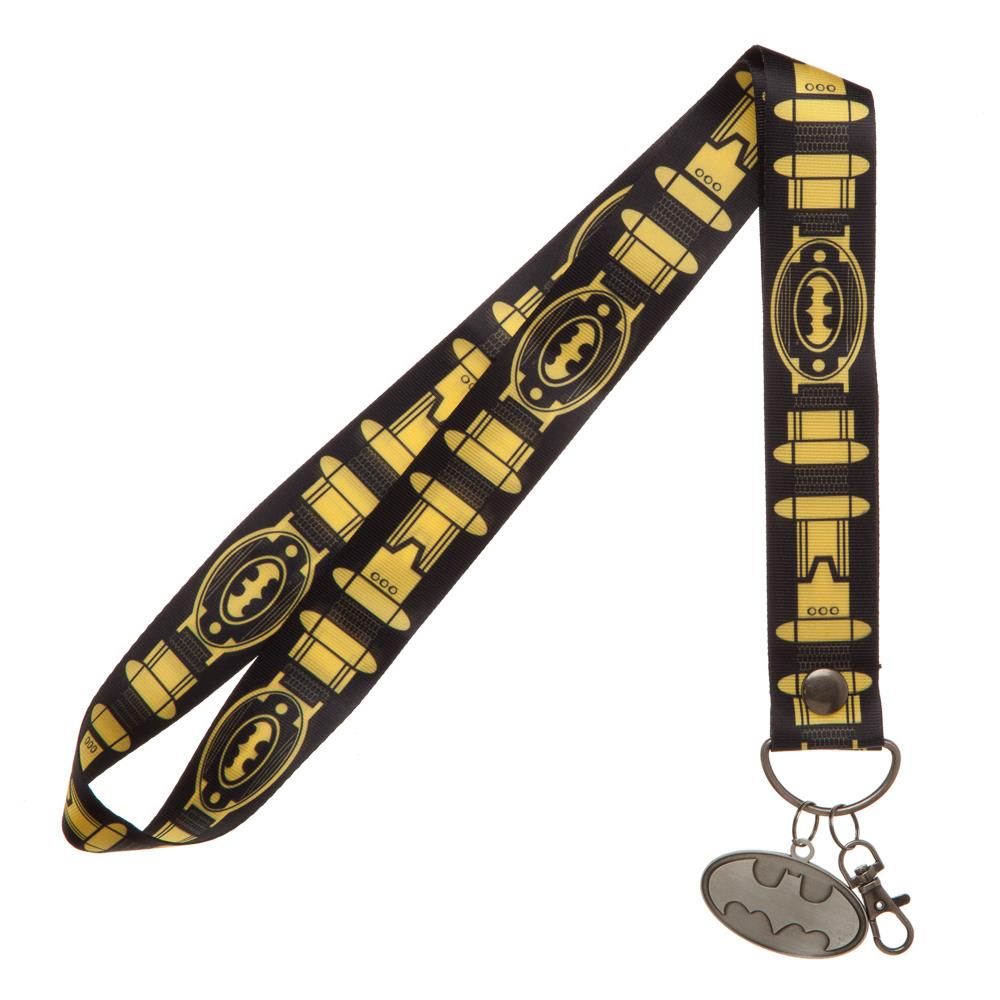 Batman Wide Lanyard with Charm