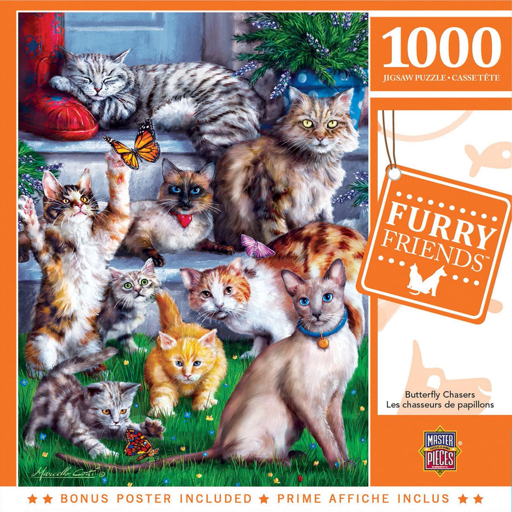 Butterfly Chasers 1000pc Puzzle