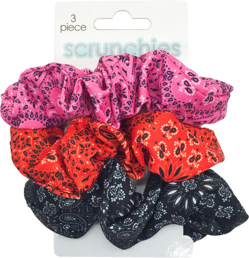 Bandana Print Scrunchies