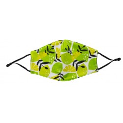 Lime Print Face Mask with Filter
