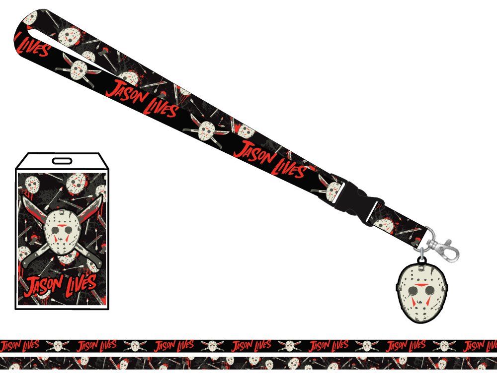 Friday the 13th - Jason Mask & Machetes Lanyard