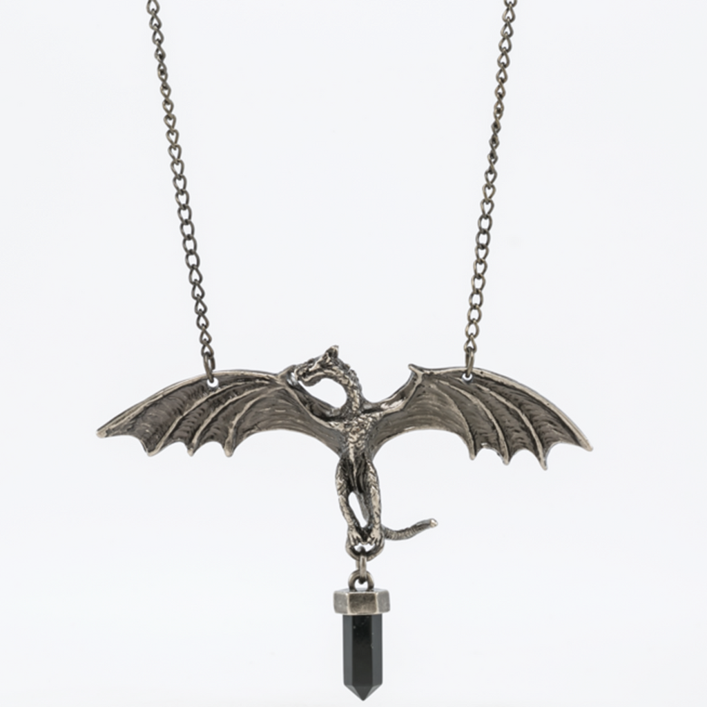 Rock Rebellion Dragon Crystal Pendant