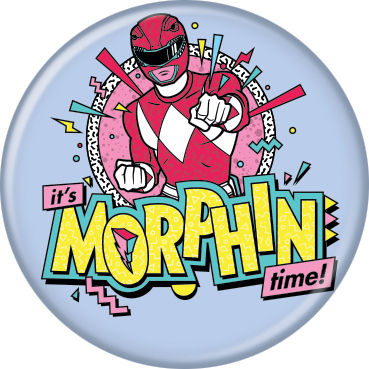Power Rangers "It's Morphin Time
" Button