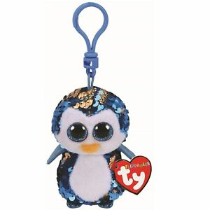 TY Flippables - Payton the Penguin Bag Clip