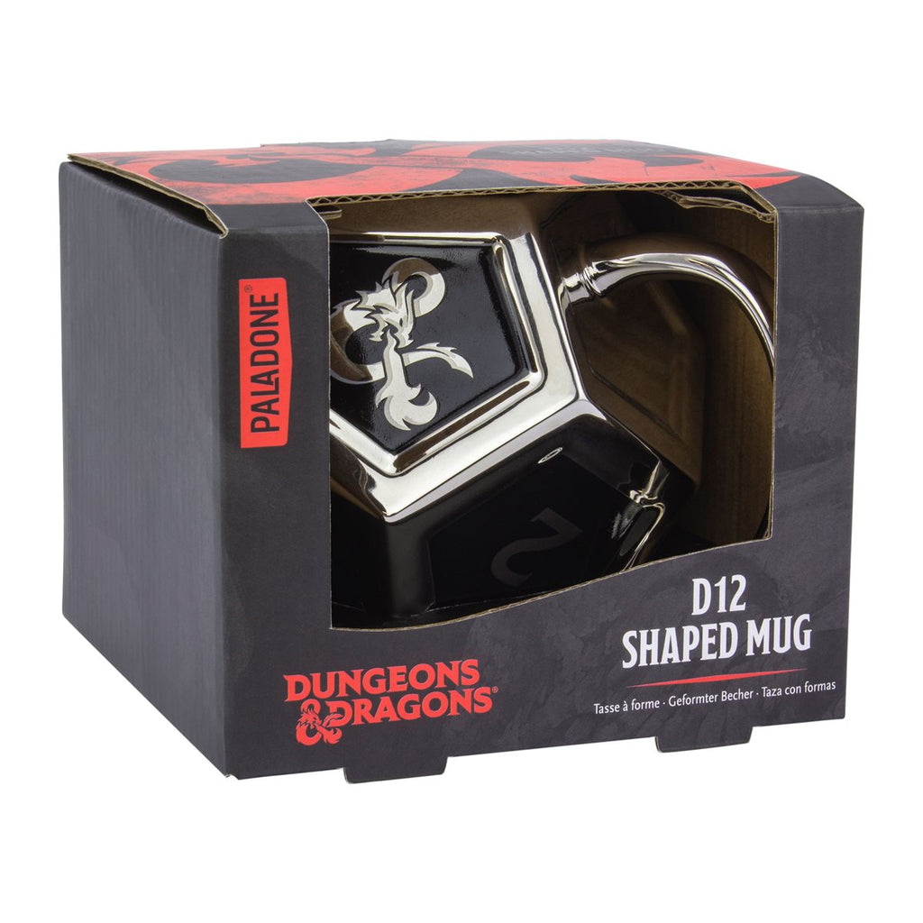 Dungeons & Dragons D12 Shaped Mug with Sticker