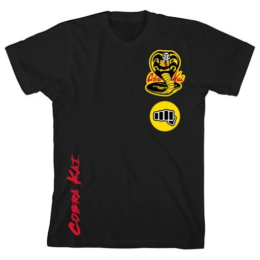 Cobra Kai Multi Hit Black Youth Tee DISC